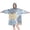 Blue Floral and, variant on Wearable Oversized Blanket,Blue Floral and Petal Pattern Wearable Blanket Hoodie for Adults,Cozy Hooded Blankets with Super Pockets,Super Warm Fuzzy Pullover for Women & Men