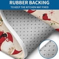 thumbnail image 4 of Beige Christmas Santa and Animal Pattern Bathroom Rugs Sets 3 Piece,Toilet Cover Set,Absorbent Non Slip Bathroom Mats Sets with U-Shaped Contour Rug Toilet Rug Set, 4 of 5
