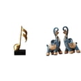thumbnail image 1 of Figura de para escritorio, escultura de , adorno animal, escultura coleccionable de resina, ideal para sala de estar, escritor, 1 of 8