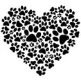 thumbnail image 2 of CafePress - Paw Print Heart - 11 oz Ceramic Mug - Novelty Coffee Tea Cup, 2 of 4