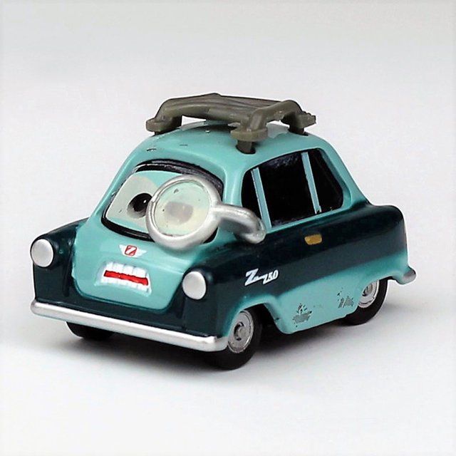 MINISO-Coche de inventario con los personajes de Disney Pixar Cars 2 y 3, en aleación de metal, escala 1:55, juguete ideal como regalo para niño