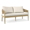 thumbnail image 5 of Simpli Home Bayshore 59 inch Wide Contemporary Outdoor Sofa in Natural Polyester Fabric, Fully Assembled, 5 of 14