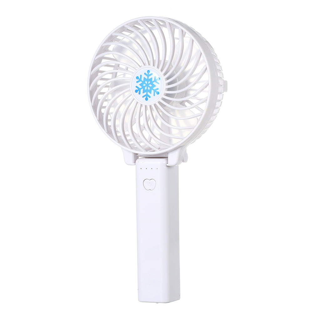 Rechargeable USB Fan Air Cooler Operated Hand Held Portable 1200mAh Battery 