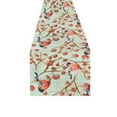 thumbnail image 2 of MYPOP Watercolor Bird Tree Flower Long Table Runner 16x72 incheses, Vintage Cute Bird Rectangle Table Runner Cotton Linen Cloth Placemat for Office Kitchen Dining Wedding Party Home Decor, 2 of 6