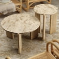 thumbnail image 2 of Quarry Wood and Tendua Stone Coffee Table, 2 of 4