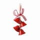 thumbnail image 1 of Adorno colgante de lazo y campana navideña para árbol de Navidad Rojo, 1 of 7