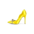 thumbnail image 5 of Sam Edelman Deela Ochre Pointed Toe Slip On Stiletto Heel Fashion Pumps (Ochre, 6), 5 of 5