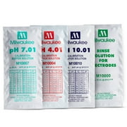 Milwaukee M1000AB Sachets of Buffer and Rinse Solutions (ph 4.01, 7.01, 10.01, and deionized water)