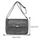 thumbnail image 3 of Bolso bandolera de cuero para mujer, bolso cruzado informal, bolso de viaje de trabajo (gris), 3 of 5