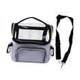 thumbnail image 4 of Bolsa de Maquillaje, Soporte Transparente para Brochas de Maquillaje, Impermeable, Portátil, Profesional, Bolsa de Cosméticos de Viaje, Organizador de violeta, 4 of 8