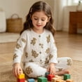 thumbnail image 4 of NAISIBABY Girls Outfit Sets,Air-Conditioned Long Sleeve Tops+Pants Homewear 2PC Clothes White Size 11, 4 of 8