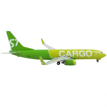 Boeing 737-800BCF Commercial Aircraft "S7 Airlines Cargo" Green 1/400 Diecast Model Airplane by GeminiJets