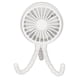 thumbnail image 3 of Mini ventilador portátil de 3 velocidades, giratorio 360°, recargable, con trípode flexible para oficina, dormitorio, camping, color blanco, 3 of 12