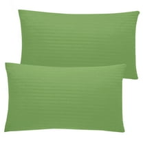BedDecor 100% Egyptian Cotton 600TC 2PC Pillow Case Stripe Sage King