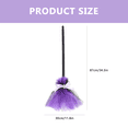 thumbnail image 4 of Miangastore Stage Performance Prop Broom Shape Purple Plastic 1Set 34In, 4 of 8