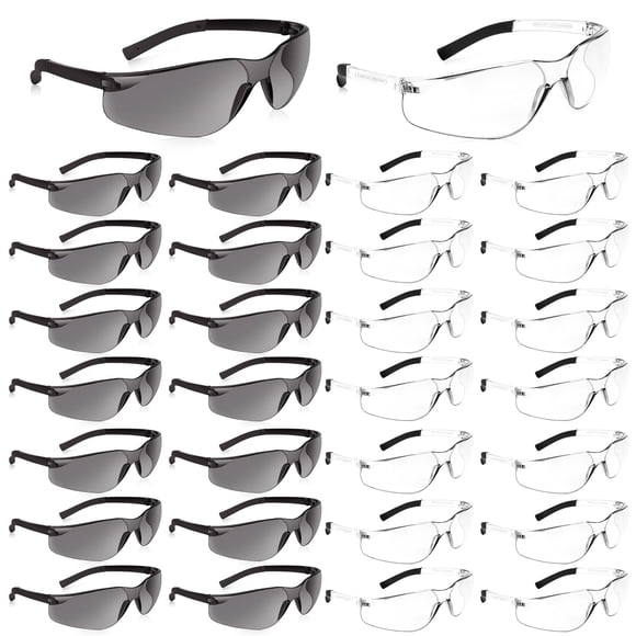 Gafas de seguridad Salfboy, paquete de 30, ANSI Z87.1, resistentes a los arañazos