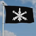 thumbnail image 3 of Cayyon Air Defense Artillery Branch Black And White Flag 3x5Feet Military Banner with 2 Brass Grommets, 3 of 4