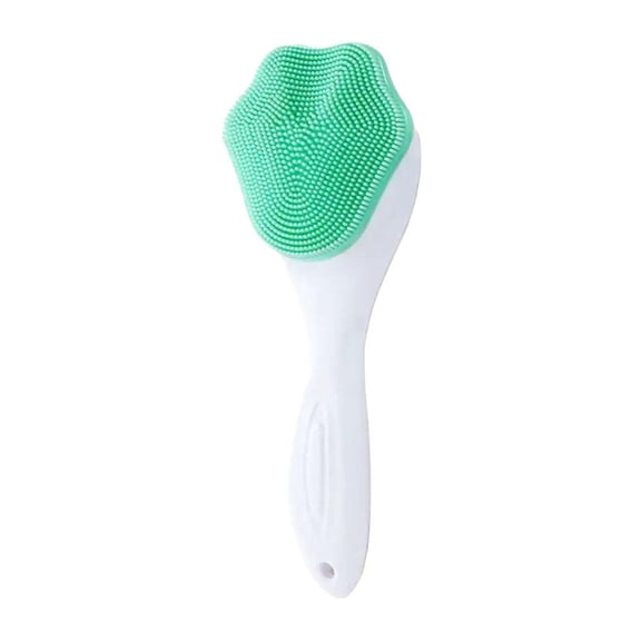Silicone Cat Paw Facial Cleansing Brush with Soft Bristles and Long Handle for Gentle Deep Cleansing of All Skin Types
