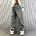 thumbnail image 3 of 2025 Jacquard Pattern Denim Pants Male Straight Fitting Baggy Bottoms Distressed Wide Jeans for Men, 3 of 4