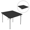 thumbnail image 6 of 35"x 35" Square Fitted Table Cover Washable Polyester Stretchable Table Tablecloth for Outdoor Banquet Dinner Party Holiday Black, 6 of 8