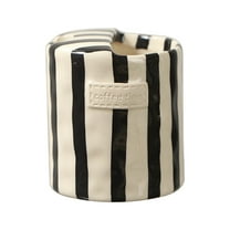 Retro Striped Hand-Painted Ceramic Mark Hand-Held Cup, 10oz Ceramic Coffee Mugs Porcelain Coffee Cup Hand-Painted Striped Art Multiple Use for Kitchen for Espresso, Milk, Juice, and More