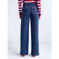 thumbnail image 3 of Free Assembly Women's and Women's Plus The Larchmont High Rise Patch Pocket Jeans, 32" Inseam, Sizes 0-28W, 3 of 5