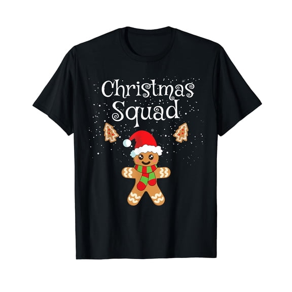Christmas Squad Shirt Women Kids Baking Crew Gingerbread Man T-Shirt