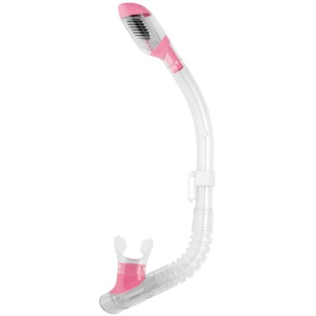 UPC: 0843607505093 | Cressi Kids Silicone Dry Snorkel Clear/pink