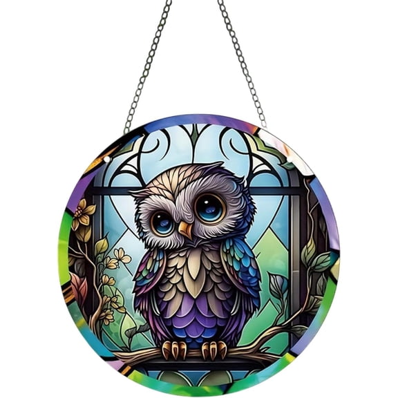 AatoeaX Cute Owl Acrylic Hanging - Whimsical, Feathered for Bird - enthusiast Spaces, Study Decor [Cute Owl, Acrylic Hanging, Whimsical, Feathered, Bird - enthusiast, Study Decor]