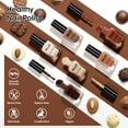 thumbnail image 4 of Gellen Nail Polish, Quick Air Dry 6 Colors Nail Lacquer Set Warm Chocolate Brown Nail Polish Set for Nail Manicure DIY Art Home, No UV Light Needed, 0.33 Fl.oz, 4 of 9