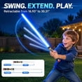 thumbnail image 5 of AuntyFey Light Up Saber for Kid, 2 Packs Extendable 3 Colors Light Up Saber Toy for Boy, 5 of 7