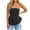 Black, variant on Womens Polka Dot Tube Top Y2k Flowy Strapless Tops Trendy Peplum Blouse Summer Going Out Bandeau Shirts S-2XL
