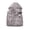 Grey, variant on Kids Puffer Vest Detachable Hood Outerwear Quilted Thermal Gilet Water Resistant Windproof Warm Layer For Boys Girls Winter Snow Outdoor Casual Layering