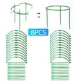 thumbnail image 3 of Hvmvliv Garden Plant Support Stakes 8Pcs Round Plastic Assembling Plant Support Cage for Climbing Plantsflowering Tomato Cage with Stakes Stabilizing Support Rings Green, 3 of 3