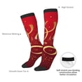 thumbnail image 6 of Fotbe Happy New Year2 print Women's Men's Novelty Crew Socks Cotton Socks Knee High Socks for Walking,Running,Nurses,Pregnancy, 6 of 8