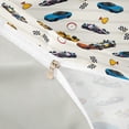 thumbnail image 4 of Castle Fairy Seamless Race Car Duvet Cover Set for Teens, Checkered Trophy Print Bedding Full for Boys Bedroom, Blue Red,Grey Reversible,3pcs,No Comforter, 4 of 6