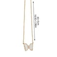thumbnail image 3 of Wioihee Ladies' jewelry Crystal Butterfly Pendant Necklace with Card Bohemian 18K Gold Plated Chain Insect Resin Chokers for Friend Women Friendship Mother's Day Holiday Jewelry Gift, 3 of 3