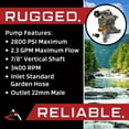 thumbnail image 6 of The ROP Shop 7/8" Shaft 2800 PSI Pressure Washer Water Pump for Troy-Bilt 020765-00, 020348-0, 6 of 8