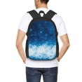 thumbnail image 4 of Disketp Blue Glitter Sparkles Mochila Minimalista de Gran Capacidad, Mochila de Viaje para Escuela, Trabajo o Uso Diario, 4 of 6