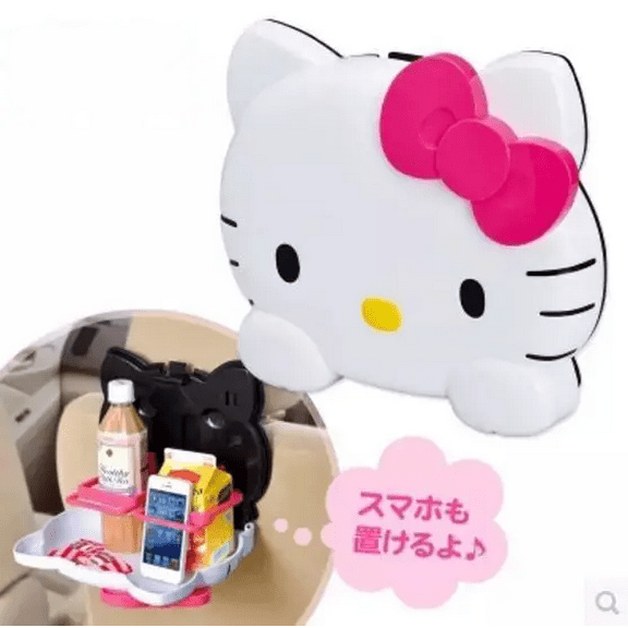 New Sanrio Hello Kitty Kawaii Cartoon  Mcdonalds Vehicle Shopping Basket Storage Box Anime Toys For Girls Children Birthday Gift