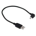 thumbnail image 2 of AMZER 28cm 90 Degree Angle Right Micro USB to USB Data / Charging Cable - Black, 2 of 3