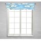 thumbnail image 1 of ABPHQTO Cenefa de cortina de ventana con diseño de unicornio y nubes arcoíris de dibujos animados, bolsillo para barra, 30x130 cm, 1 of 1