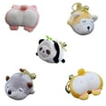 thumbnail image 4 of Monstrate Llavero de 2 uds con de peluche, llavero de Animal de dibujos animados, colección suave, accesorios para monedero, decoración colgante Artesanía Trasero de Shiba Inu Monstrate HA073521-05, 4 of 6