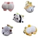 thumbnail image 4 of Yuarrent Llavero de 2 uds con de peluche, llavero de Animal de dibujos animados, colección suave, accesorios para monedero, decoración colgante Artesanía perro esquimal Yuarrent HA073521-04, 4 of 6