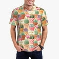 thumbnail image 4 of Xecao High Detail Succulent for Mens' Casual Short Sleeve Button-Down Polo Shirts for a Classic Golf Look, 4 of 9