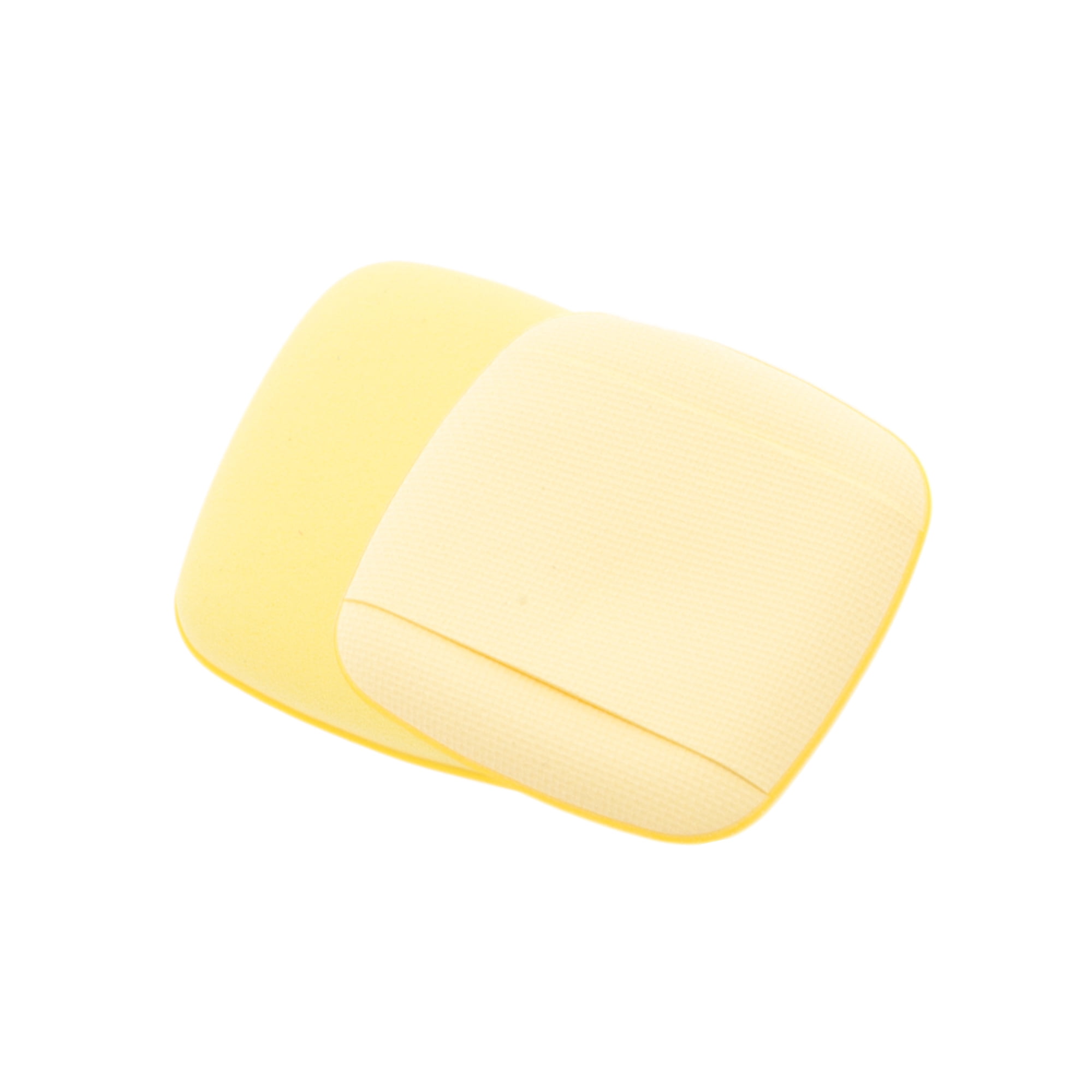 Unique Bargains 5 Pcs Square Face Makeup Sponge for Travel Light Yellow