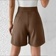 thumbnail image 4 of Womens Shorts 2025 Summer Wide Leg High Waisted Casual A Line Beach Vacation Trendy 2025 with Pockets S-2XL, 4 of 6