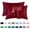 Wine, variant on Djiypn Satin Pillowcase For Hair And Skin, Pillowcases Standard Size Set Of 2, Luxury And Soft Satin Pillowcovers 2 Pack (20x30 Inches)