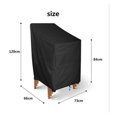 thumbnail image 2 of Funda para silla de jardín, funda impermeable para silla, funda para capó de muebles de jardín, funda protectora para sillas apilables, impermeable, resistente al viento, a prueba de desgarros, funda, 2 of 4
