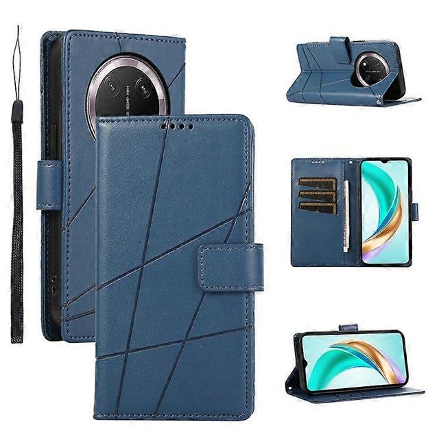 For Honor Magic7 Lite 5G/ X9c 5G Phone Case Line Imprint Leather Wallet Cover